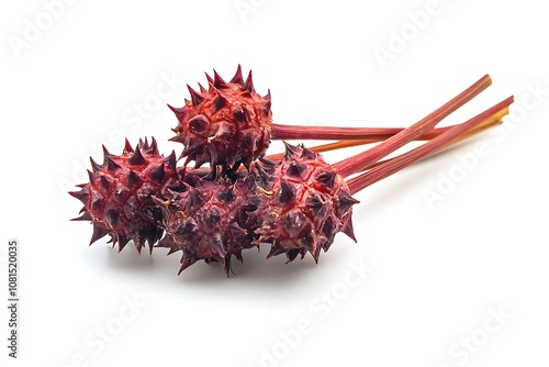 Castor Seed isolated on a white background, close up photo