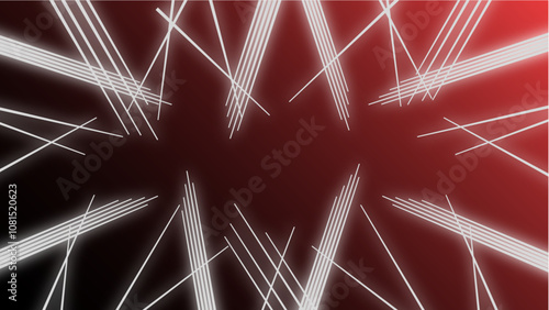 交差する線/衝撃/背景/赤
