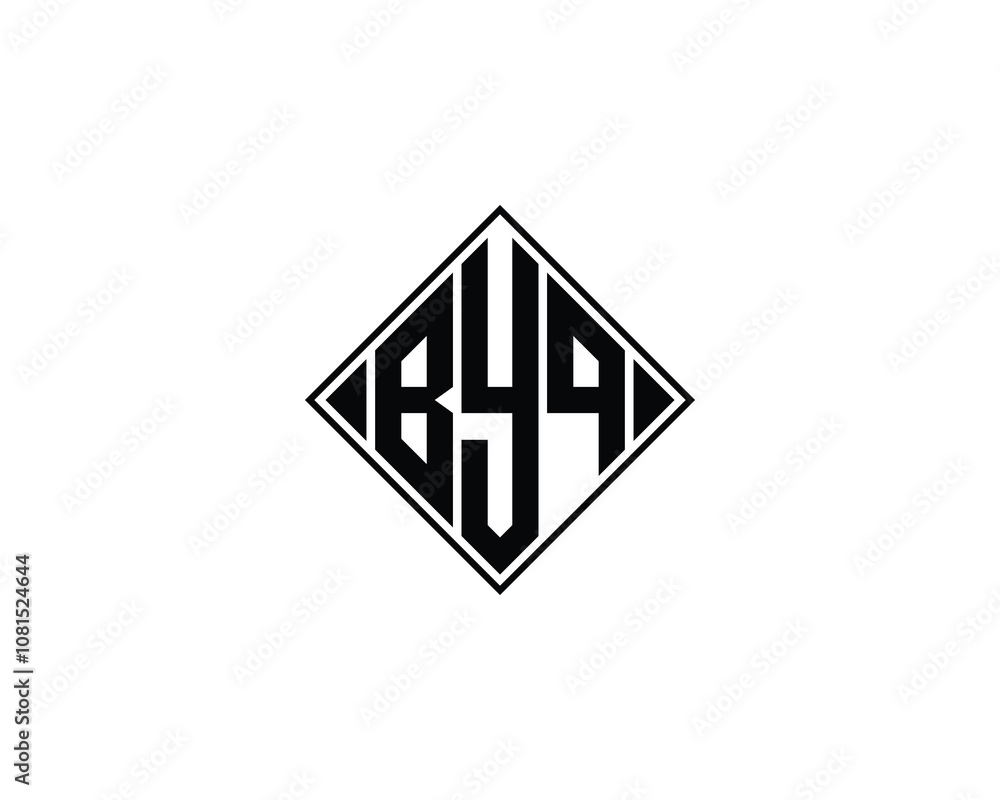 BYQ logo design vector template. BYQ BYQ logo design vector template. BYQ