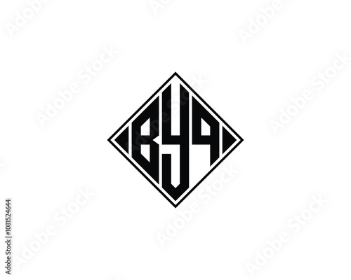 BYQ logo design vector template. BYQ