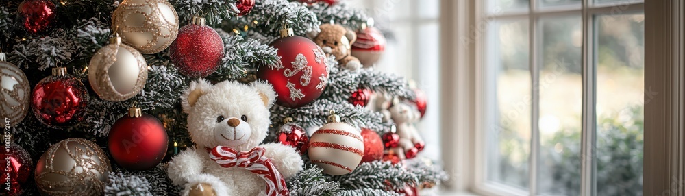 Create a magical toyland-themed christmas tree with adorable teddy bears to brighten your holiday season Create a magical toyland-themed christmas tree with adorable teddy bears to brighten your holiday season