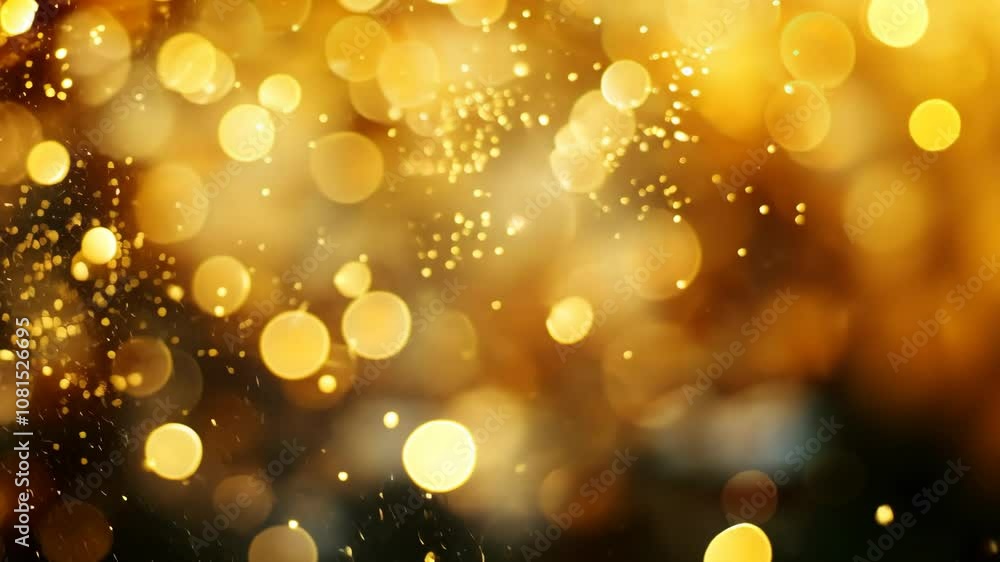 Abstract golden bokeh lights background, festive Abstract golden bokeh lights background, festive