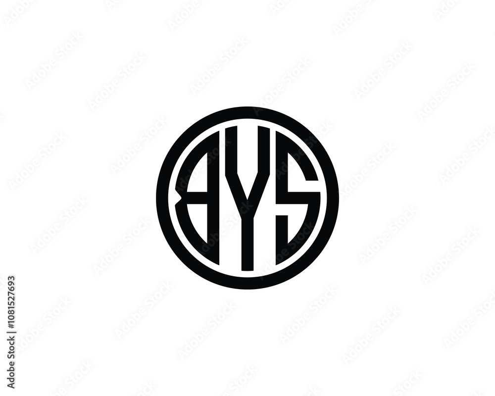 BYS logo design vector template. BYS BYS logo design vector template. BYS
