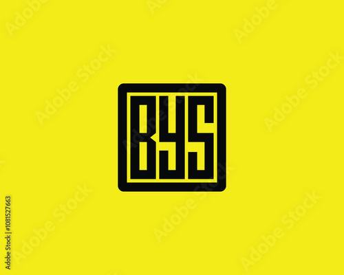 BYS logo design vector template. BYS