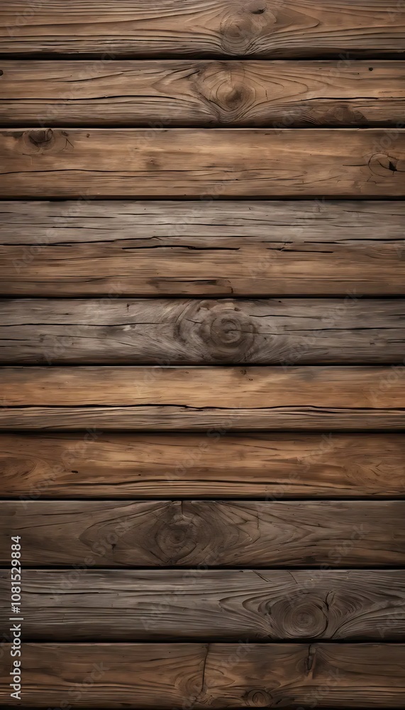 Fototapeta premium Rough Wooden Planks with Visible Grains and Knots for a Realistic Rustic Surface