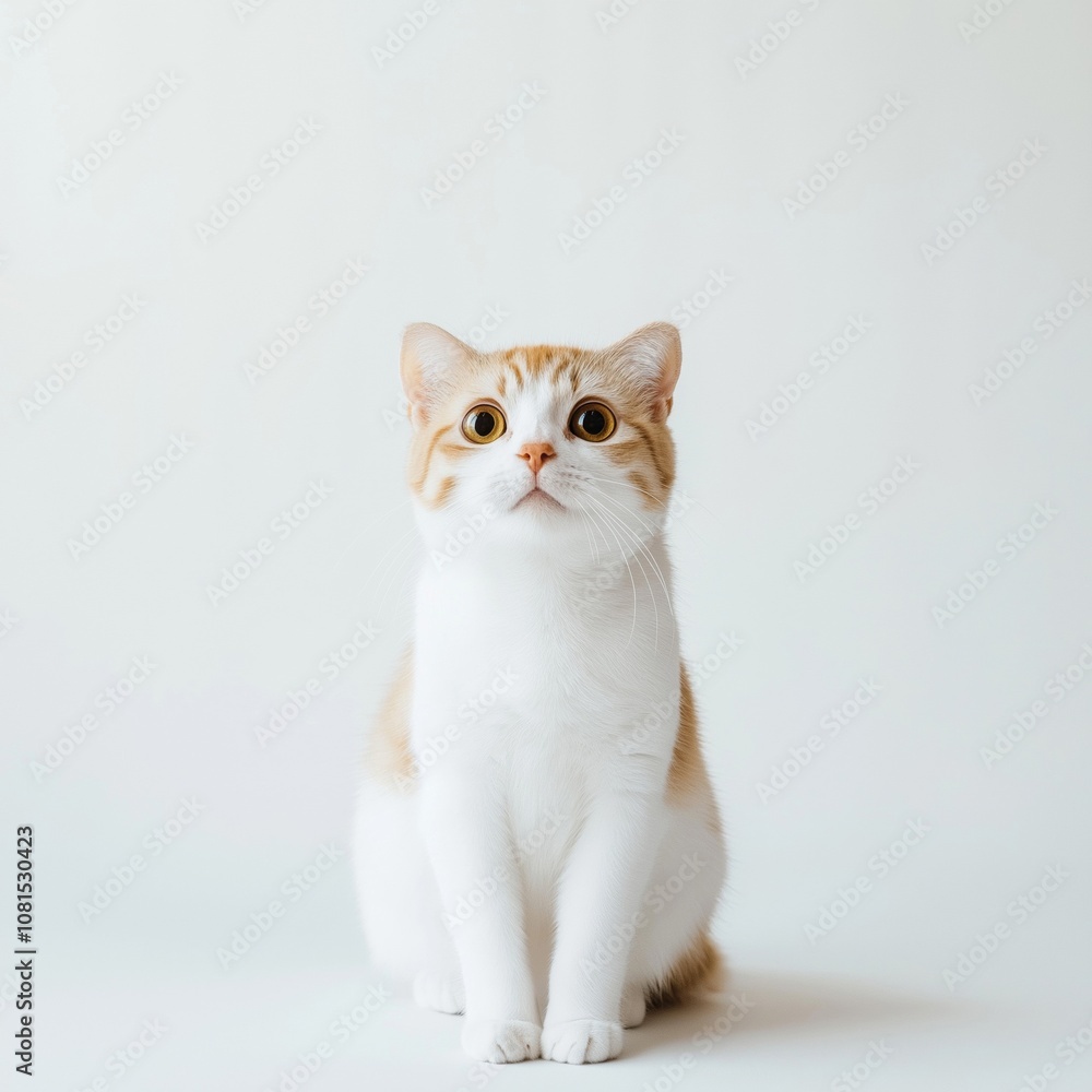 Obraz premium nice isolate scottish fold cat