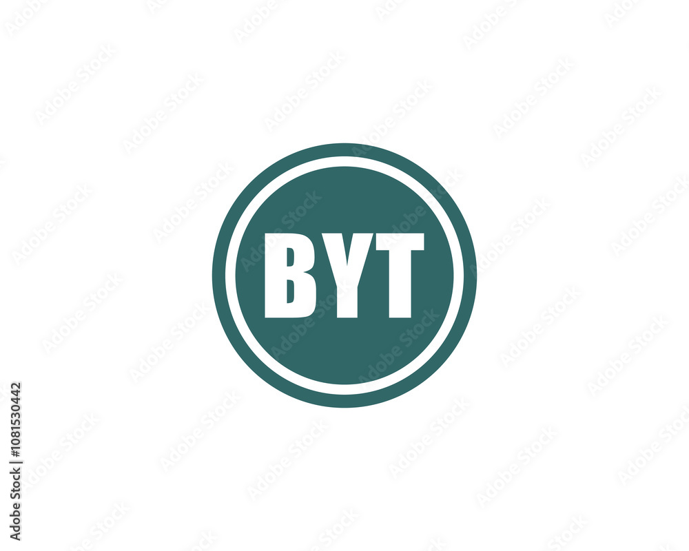 BYT Logo design vector template. BYT BYT Logo design vector template. BYT