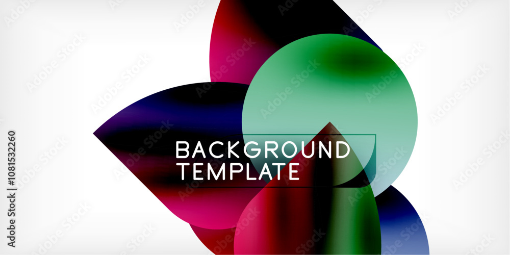 Triangles, circles, petals geometric shapes illustration Triangles, circles, petals geometric shapes illustration