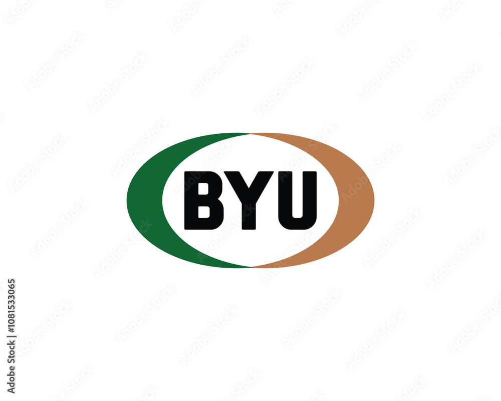 BYU logo design vector template. BYU BYU logo design vector template. BYU