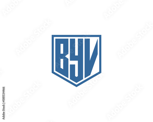 BYV Logo design vector template. BYV photo