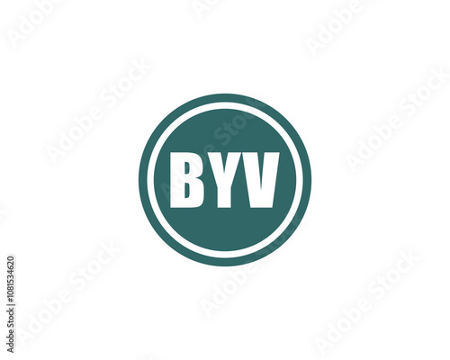 BYV Logo design vector template. BYV photo