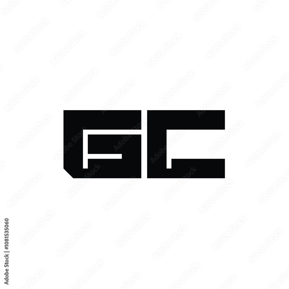 GC monogram logo design letter text name symbol monochrome logotype alphabet character simple logo GC monogram logo design letter text name symbol monochrome logotype alphabet character simple logo