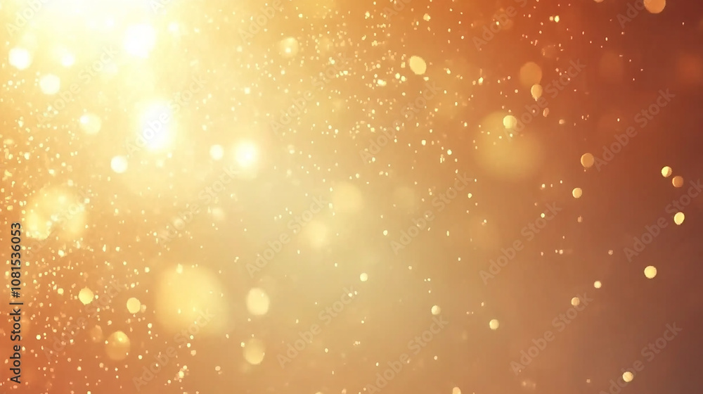 Abstract background with a golden glow, warm orange and yellow tones, and bokeh lights. Abstract background with a golden glow, warm orange and yellow tones, and bokeh lights.