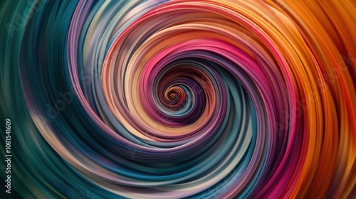 Abstract swirls of vibrant colors converging towards the center, symbolizing the convergence of different voices and experiences into a unified whole, minimalist style