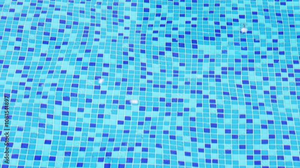 Clear water swimming pool in slow motion Clear water swimming pool in slow motion