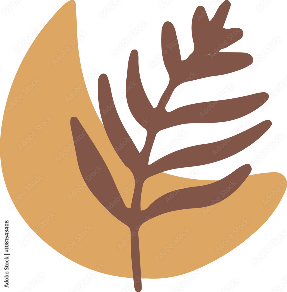 Obraz premium Boho Abstract Shape Decor