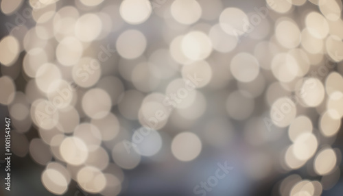 blurred background with bokeh lights isolated highlighted by white, png photo