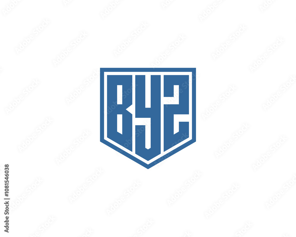 BYZ logo design vector template. BYZ BYZ logo design vector template. BYZ