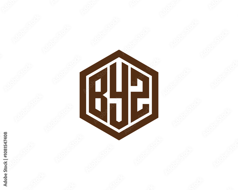 BYZ logo design vector template. BYZ BYZ logo design vector template. BYZ