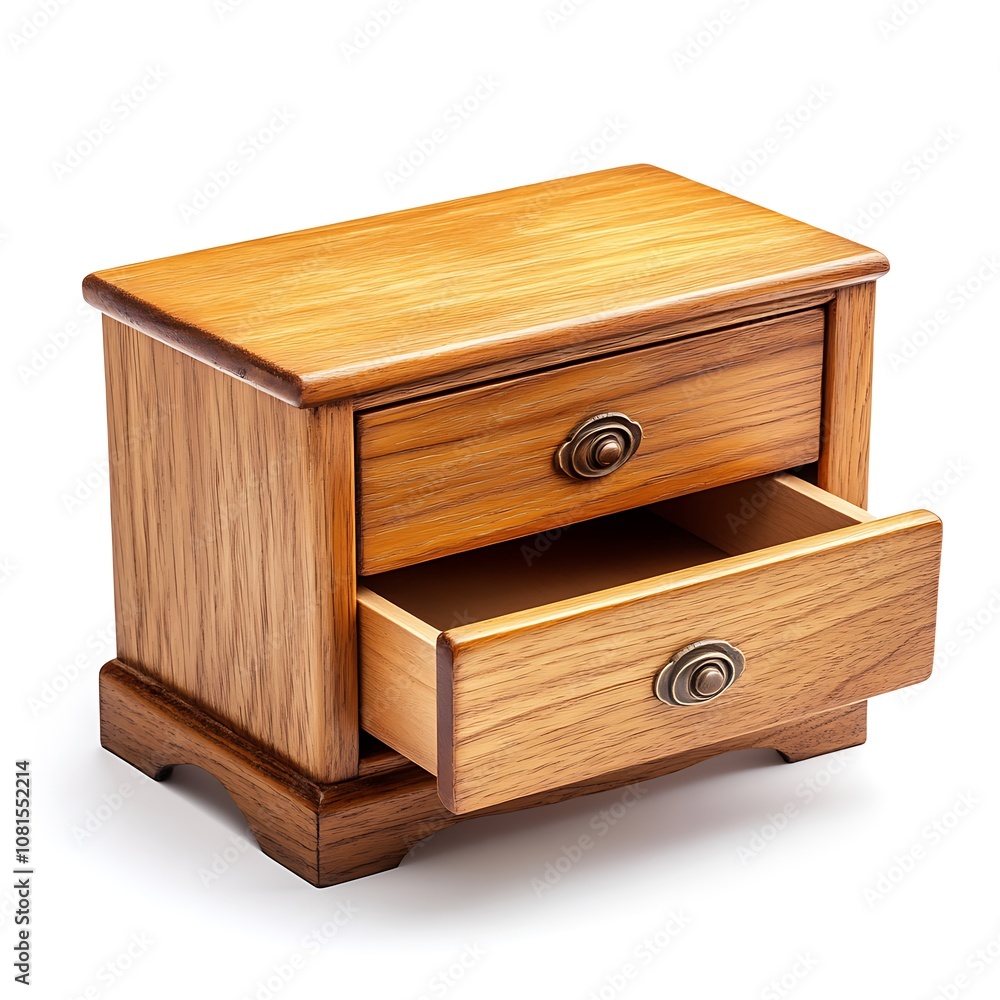 Drawer isolated on white background, close up Drawer isolated on white background, close up