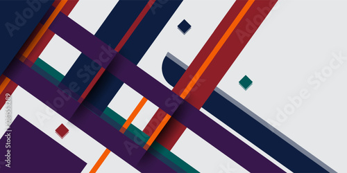 Modern abstract geometric rectangle background with colorful gradient, simple shapes with trendy design.