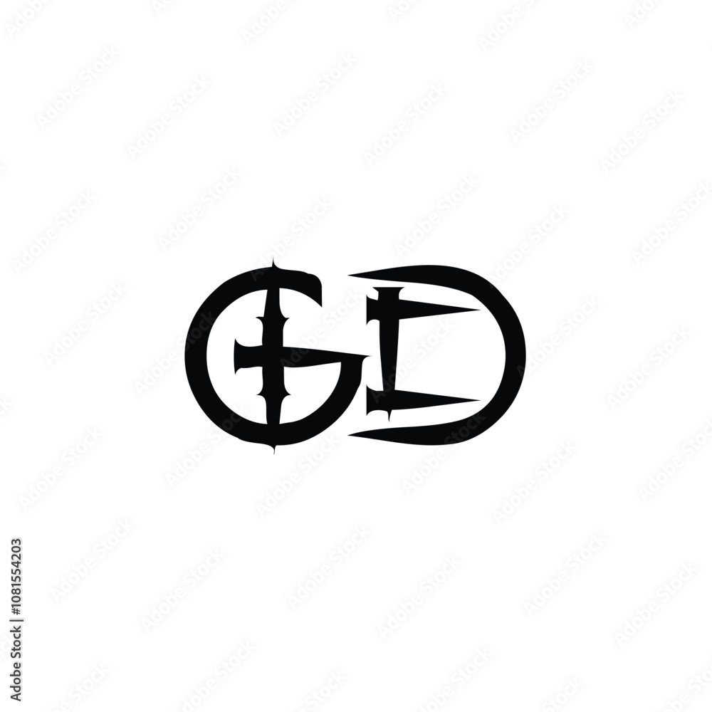 GD monogram logo design letter text name symbol monochrome logotype alphabet character simple logo GD monogram logo design letter text name symbol monochrome logotype alphabet character simple logo
