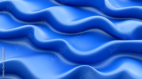 Abstract blue wavy background.