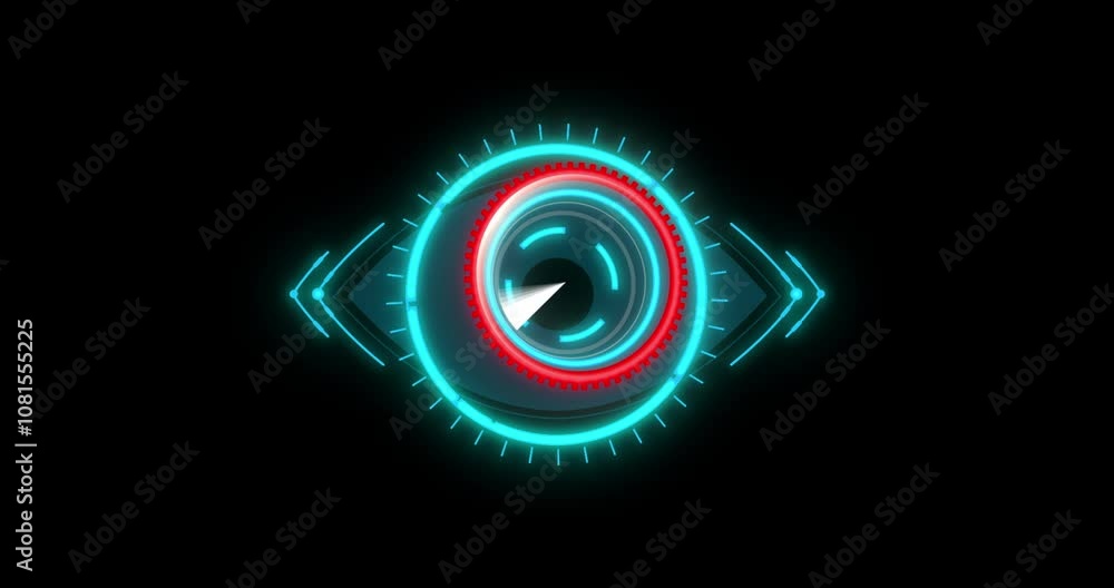 Futuristic HUD Eye Animation Futuristic HUD Eye Animation