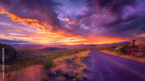 Sunset Wilderness: A Desert Road Trip through New Mexico's Vibrant Landscape