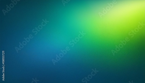 Abstract background, Screamin Green and Sea blue gradient background with light leak and grainy texture.