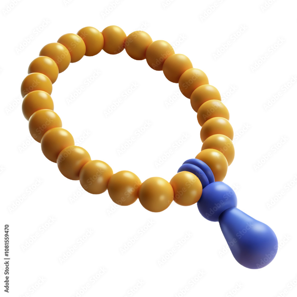Obraz premium Prayer Beads 3D Icon 