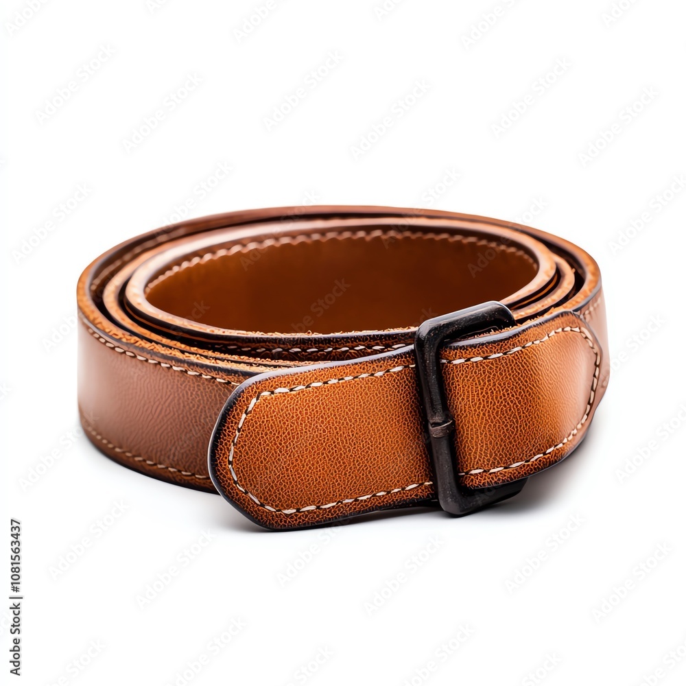 Stylish brown leather belt with a smooth finish and elegant stitching, perfect for enhancing your outfit. Stylish brown leather belt with a smooth finish and elegant stitching, perfect for enhancing your outfit.
