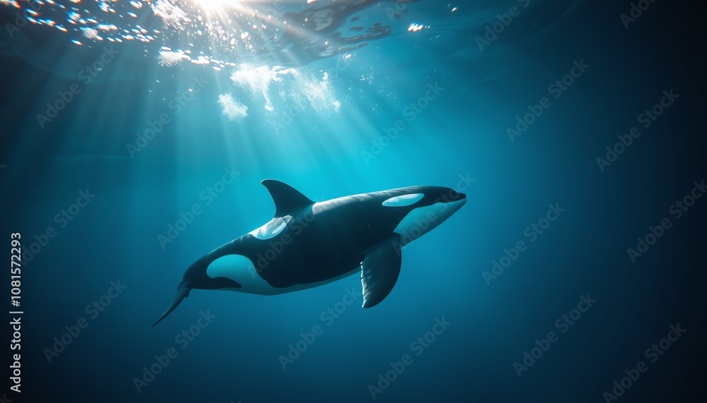 Obraz premium orca in the sea