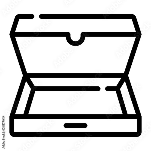 pizza box Line Icon