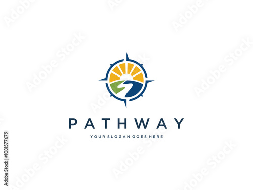 pathway logo images vector template