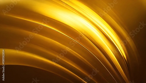 流れる黄金の輝き ゴールド 輝き 背景 滑らか 曲線 高級感 リッチ エレガント 光沢 ミニマル 洗練 美しい 黄金 光線 シンプル ラグジュアリー ダイナミック テクスチャ アブストラクト 豪華