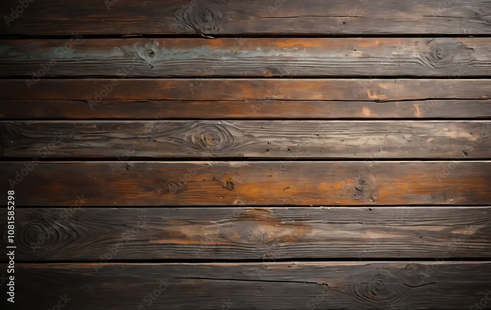 High-Resolution Aged Wooden Table with Chipped Paint in Warm Light High-Resolution Aged Wooden Table with Chipped Paint in Warm Light
