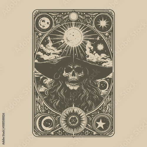 witch tarot card for divination