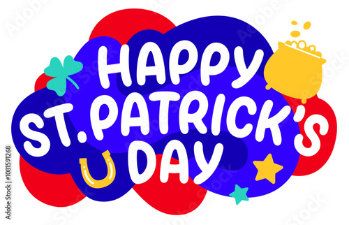 Happy St.Patrick's day lettering