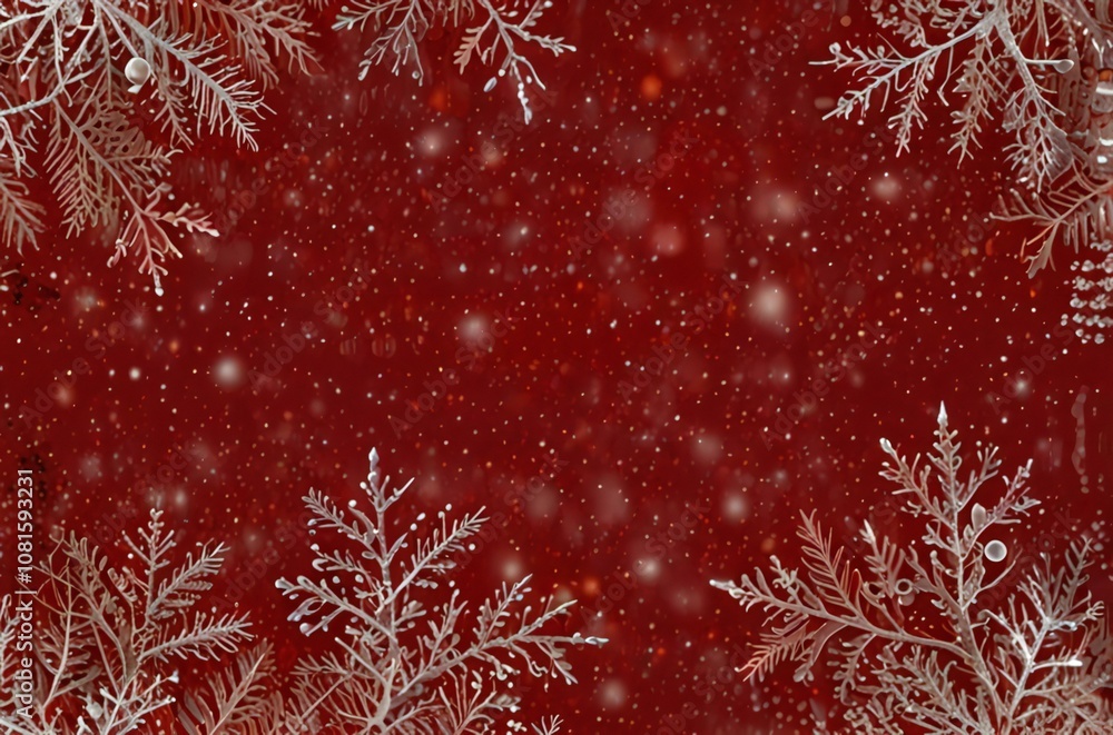 red christmas background with snowflakes red christmas background with snowflakes