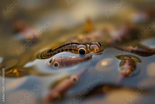 Aquatic Life A macrorealism photograph capturing the details of photo