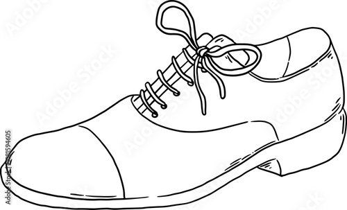 sketch groom shoes