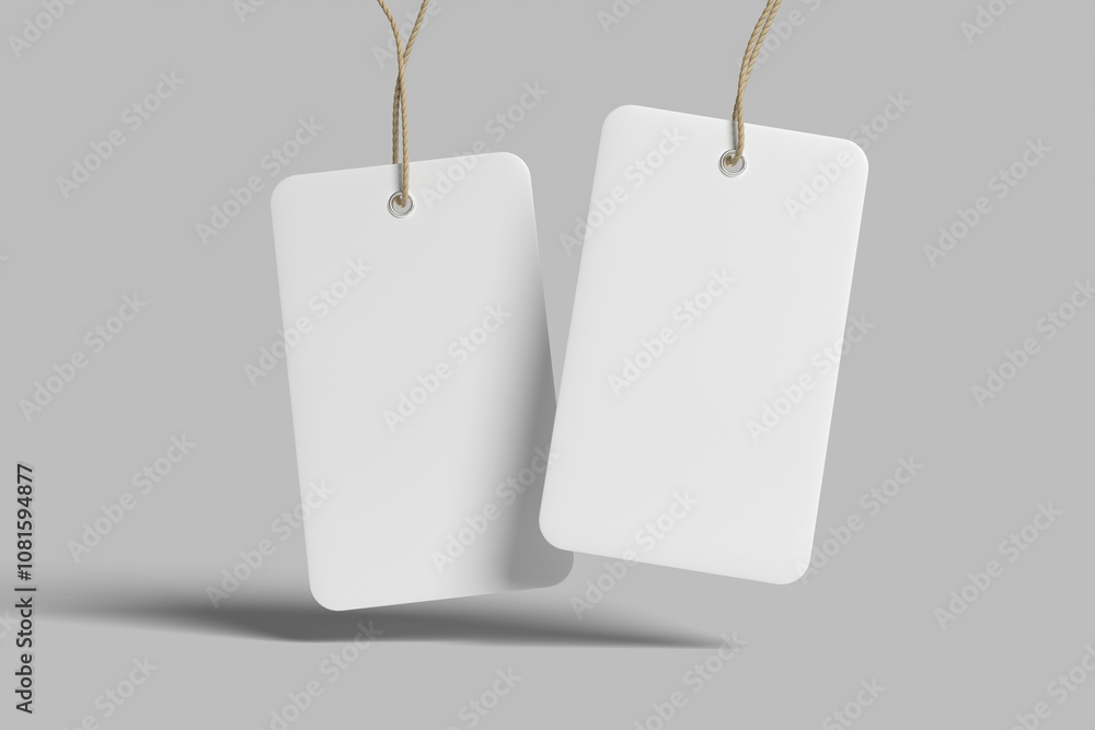 Fototapeta premium Label Tag Blank Mockup