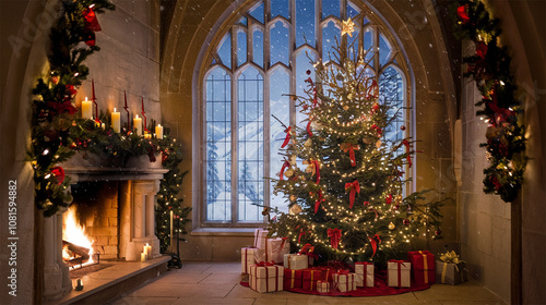 Wallpaper Mural Christmas Background Backdrop Luxury  Torontodigital.ca