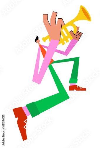 Man with trumpet