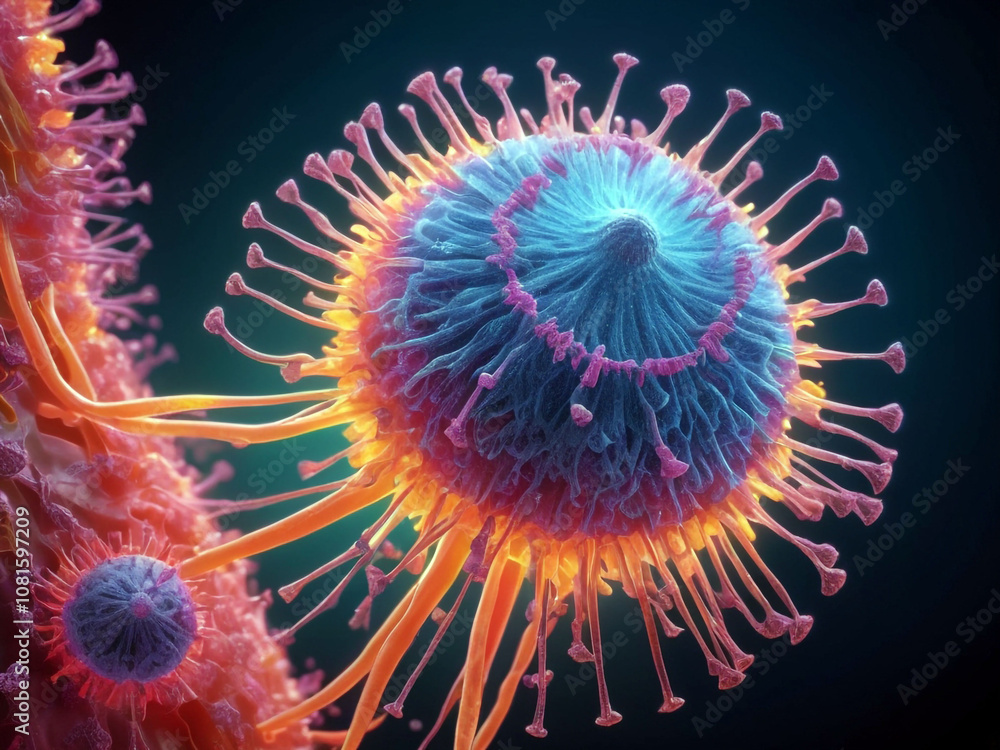 3d rendered illustration of a virus 3d rendered illustration of a virus