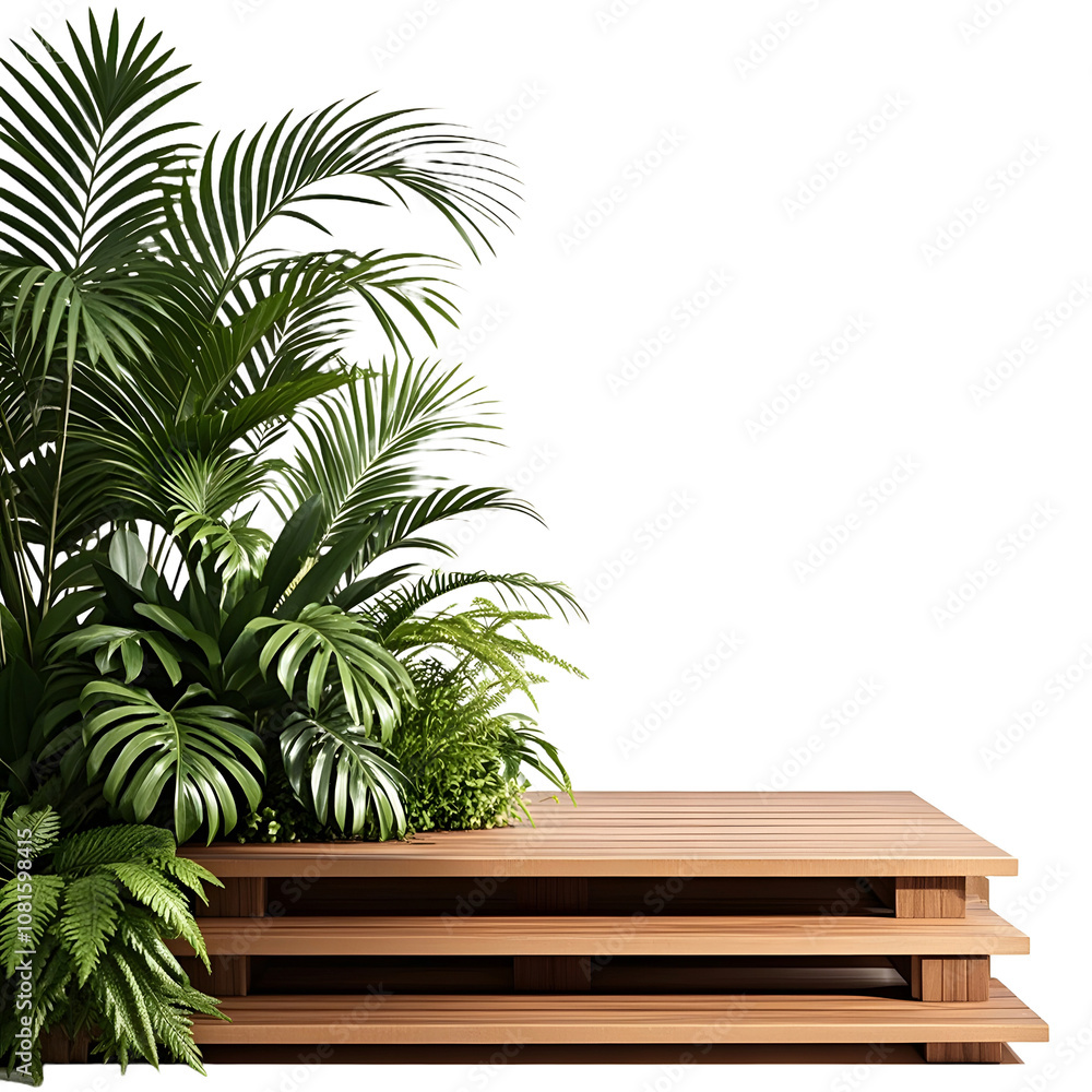 Fototapeta premium palm tree in the garden