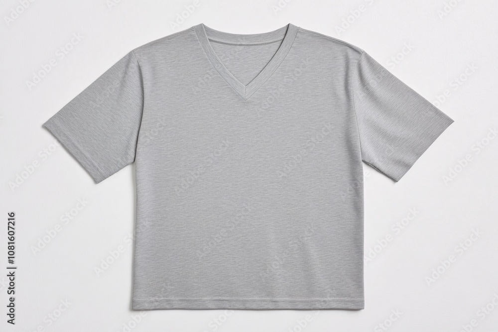 Simple Grey V-Neck T-Shirt Simple Grey V-Neck T-Shirt