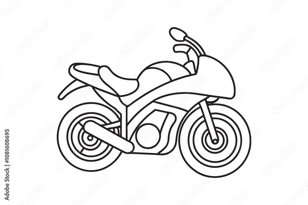 Motorcycle Silhouette Of A motor Bike Vector Illustrations Isolated On White Background. Racing Bike Design Logo. Motorcycle Silhouette Of A motor Bike Vector Illustrations Isolated On White Background. Racing Bike Design Logo.