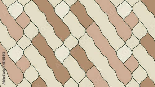 Subtle Herringbone Pattern in Neutral Tones